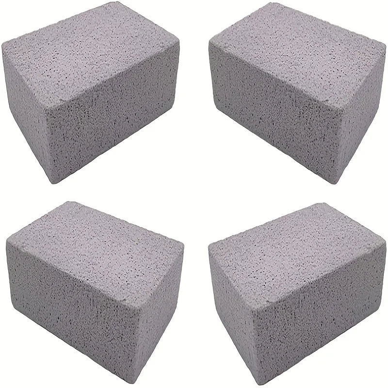 1pc BBQ Grill Cleaning Brick Block BBQ Racks Stains Grease Cleaner Effectively RemoveTool Grey Kitchen Gadgets Barbecue Cleaning