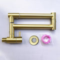 Wall mounted kitchen stove multifunctional folding rotary faucet, single cooling design, universal rotation