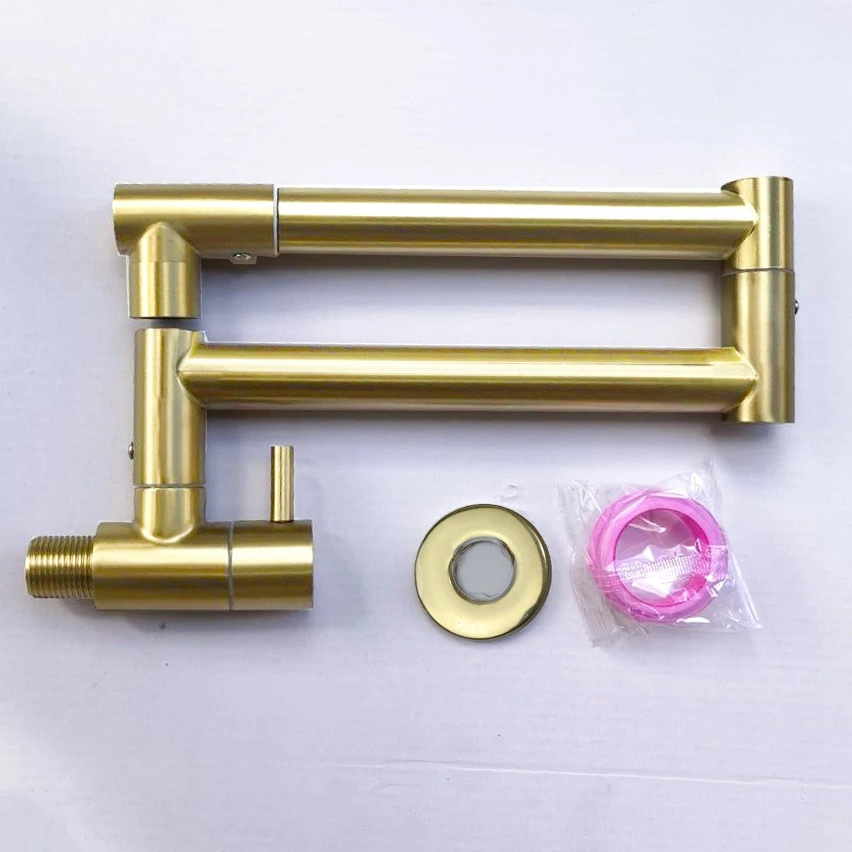 Wall mounted kitchen stove multifunctional folding rotary faucet, single cooling design, universal rotation