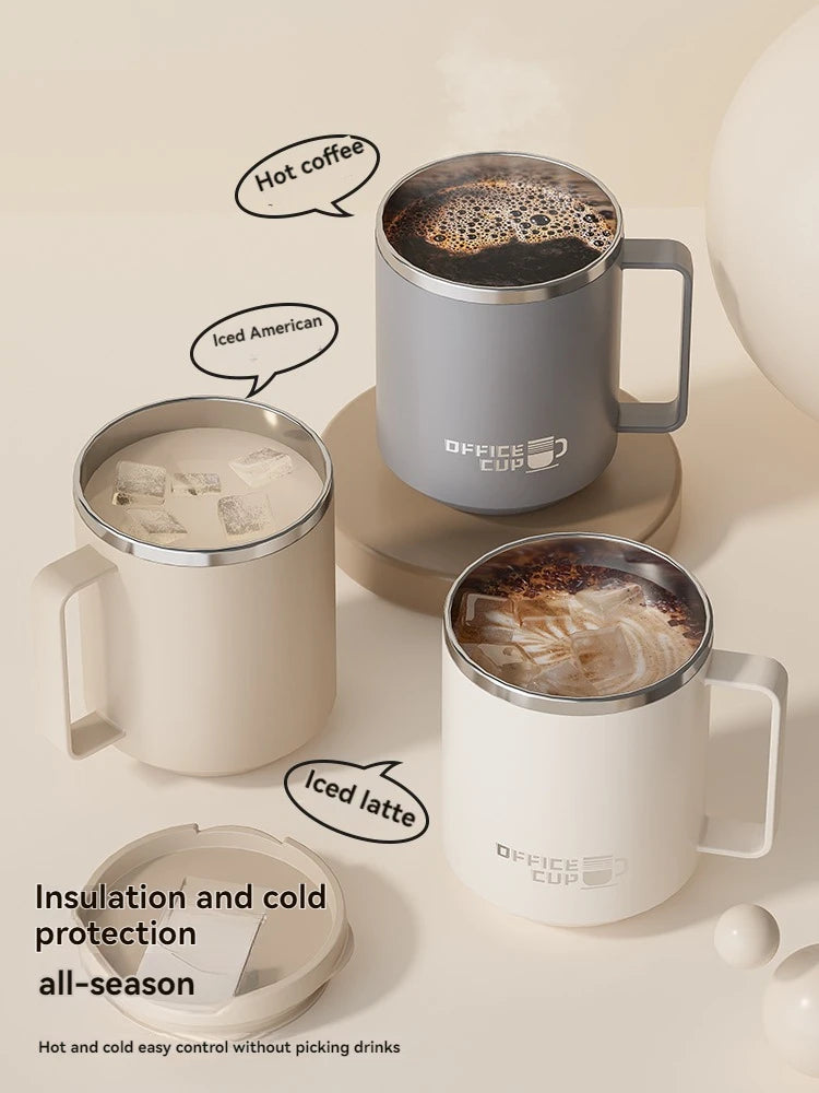 Milk Coffee Cup Stainless Steel Double Wall Thermal Insulated Water Cups and Mugs Metal Coffee Cup Mug