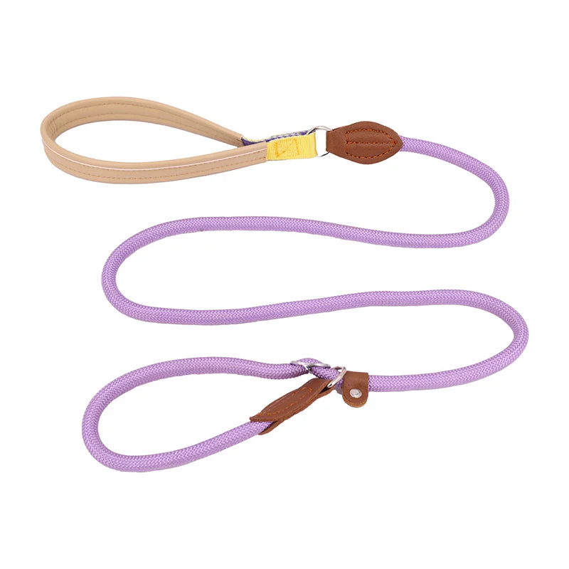 P Chain Dog Training Leash Collar Anti-Choking Easy Ctrl 150cm Nylon Rope for Large Medium Small Dog Walking Pet Accessories