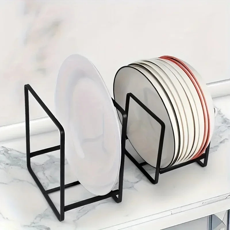 Stainless Steel Accessory Kitchen Cabinet and Storage Shelf Vertical Cookings Utensil Holder Organizer for Plates Bowls Cups