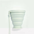 1pc Foldable Mouthwash Cup Food-Grade Silicone Portable Travel Folding Cup Collapsible Toothbrush Cup Includes Lid Hanging Cord