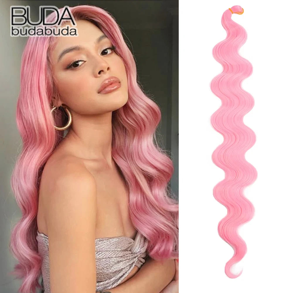 Long Deep Wave Braiding Hair 28 Inch Ocean Wave Crochet Hair Synthetic Deep Curly Crochet Hair Extensions For Black Women