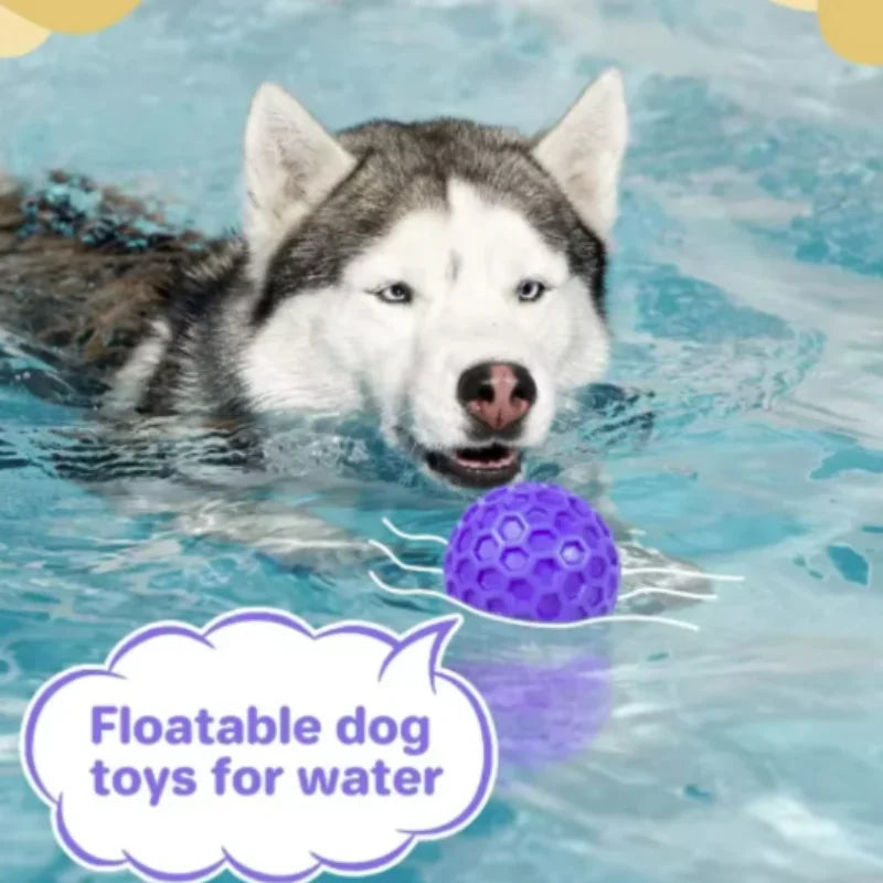 Indestructible Interactive Rubber Ball Dog Chewing Toy for Small Medium Large Breeds Pet Tooth Cleaning Fun Accessory