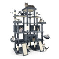 XXL 80-Inch Tall Indoor Cat Tree for Large Cats Modern Multi-Level Activity Tower with Scratching Posts and Widened Perch Natur