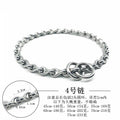 HQ SD01 Strong Solid Stainless Steel 304 Keel P Chain Dog Leash Collar for Small Middle Giant Pets Training 45-75CM Length