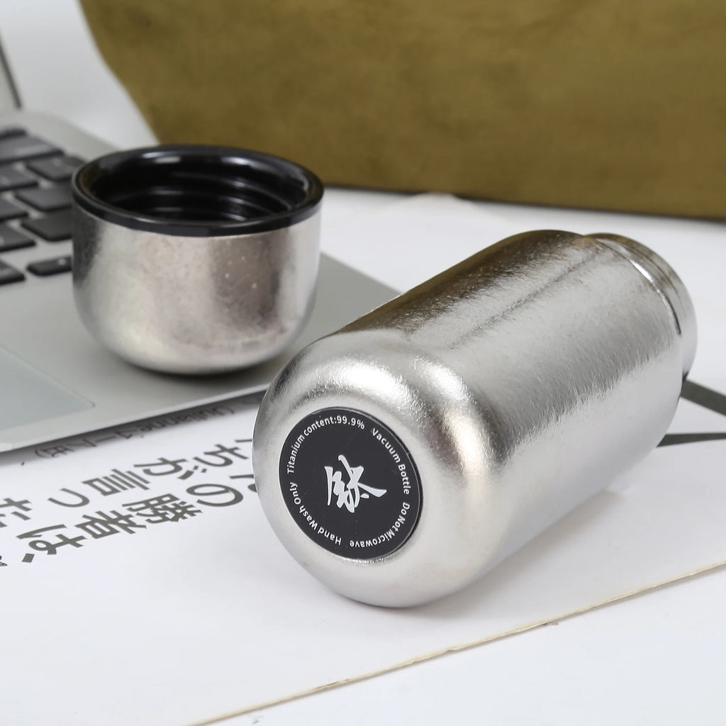 Mini Pocket Titanium Tumbler 150ML Thermos 5OZ Coffee Mugs Cup Vacuum Flask Drinking Water Bottle insulated gourde titane bucket