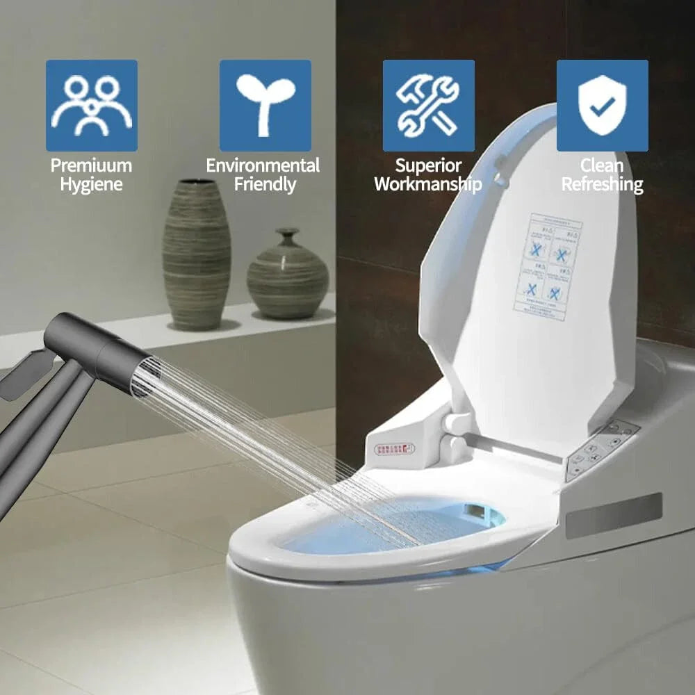 Toilet Shattaf Adapter Hose Bidet Spray Stainless Steel Handheld Shower Bidet Spray Wash Anal Douche Portable Cleaning Nozzle