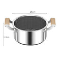 316L Stainless Steel Soup Pot Wok Hot Pot Honeycomb Non-stick Pot with lid Home Induction Cooker Gas Stove Universal Frying Pan