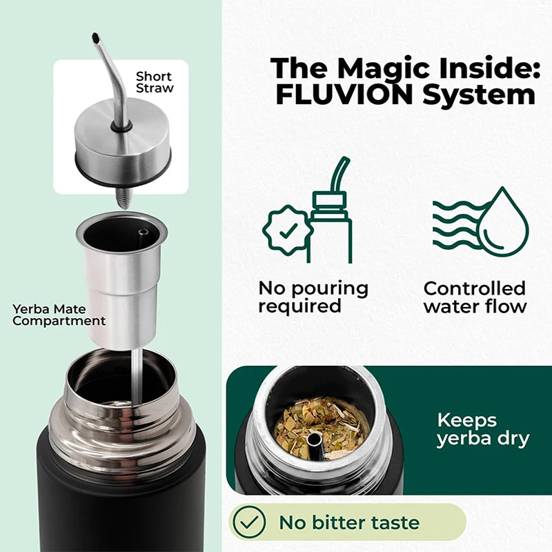 Stainless Steel Madai Tea Travel Pot 3-in-1 Filter And Straw Brewing Utensil Leak Proof Design Convenient For Outdoor Carrying