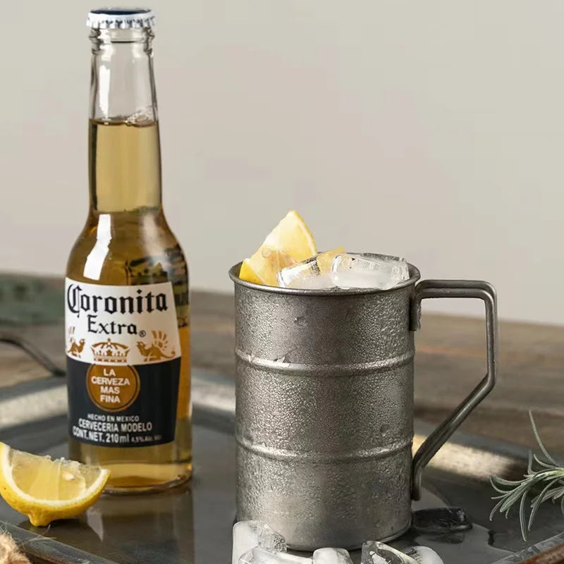 Outdoor 304 stainless steel Marco cup, water cup, industrial style, vintage, creative coffee, camping, picnic, beer cup