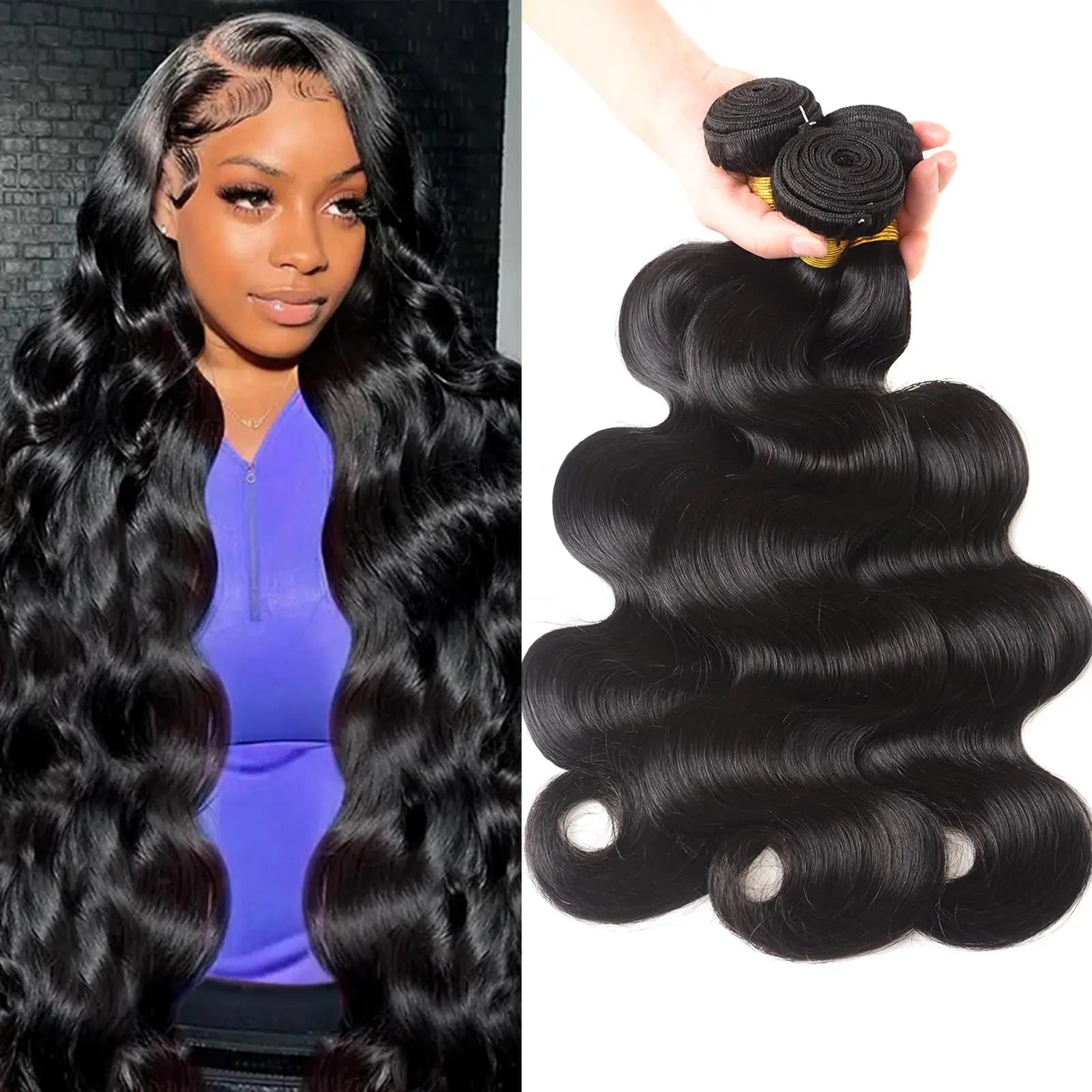 16A Body Wave Human Hair Bundles With 4x4 Closure Brazilian Virgin Weave Hair 100% Unprocessed Raw Hair 3 4 5 Bundles Extensions