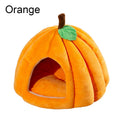 3D Pumpkin Pet House Semi-enclosed Removable Bottom Non-slip Soft PP Cotton Winter Cat House Tent For Pet Mat Washable Cave