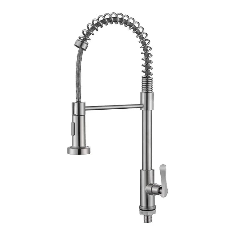 Kitchen Wall Faucet Deck Mounted Single Cold Tap 360 Degree Rotation Stream Sprayer Nozzle Sink Taps Batidora  Grifo Cocina