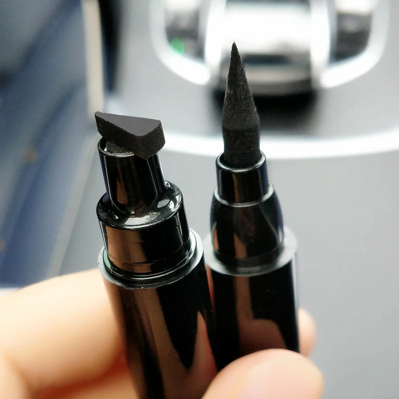 1 Pcs Black Wings Stamp Liquid Eyeliner Waterproof Smudge Proof Quick Dry Precise Tip Beginner Friendly Y2K Party & Daily Makeup