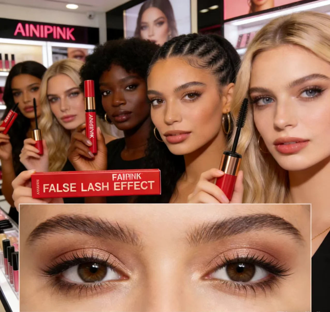 Curling Volumizing Black Mascara Lengthening Waterproof Long-lasting Smudge-proof Y2K Daily&Party Makeup Gift Suitable For Skins