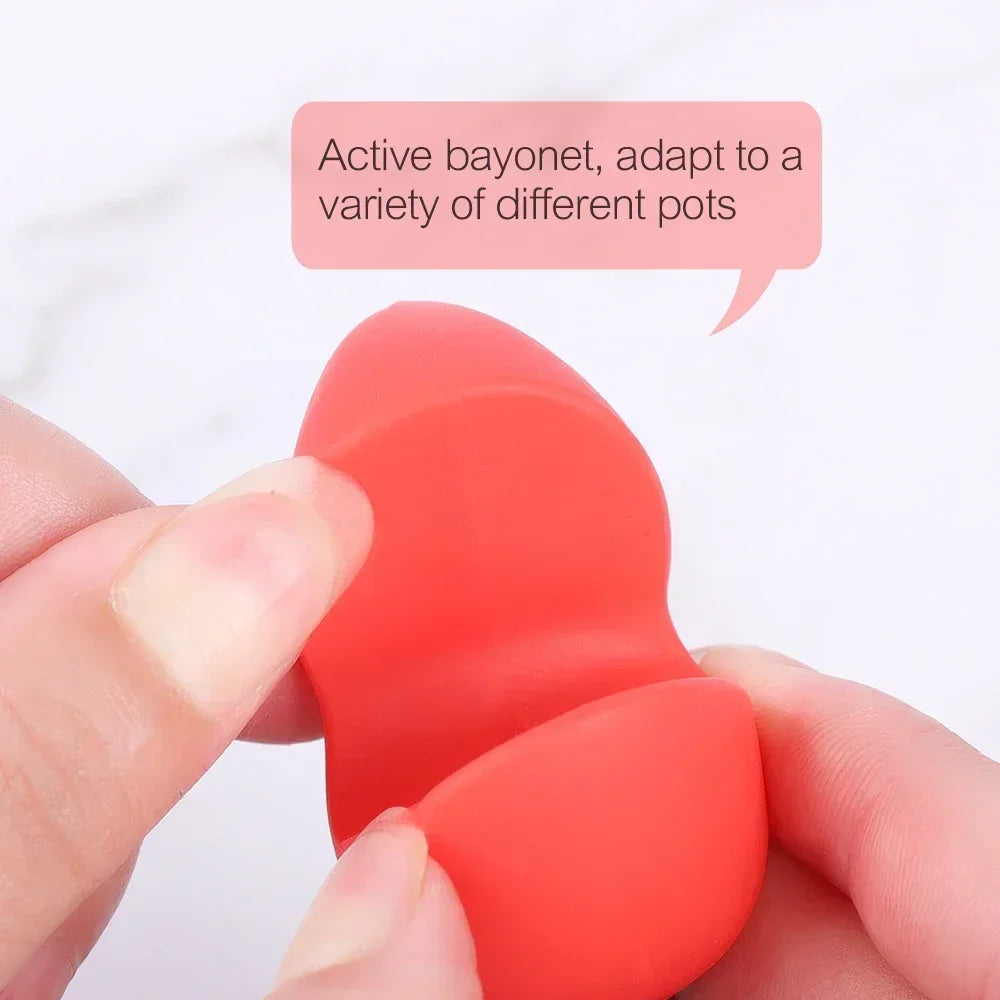 1/3Pcs Silicone Splash-Proof Pot Lid Holder Heat-Resistant Overflow Plug Lifter Creative and Durable Special Kitchen Tool
