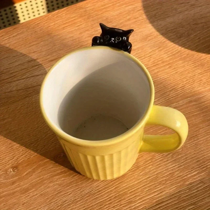 Lovely Cat Mug –Cute Ceramic Coffee Cup With Cat Design For Animal Lovers Cup For Hotel/Restaurant/Office for restaurants/cafes