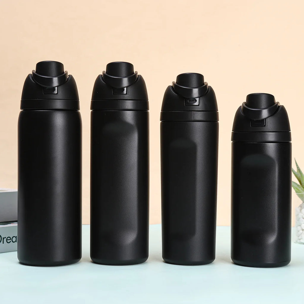 16/19/24/32oz Thermos Cup Fruit Mug Kids Straw Cup Vacuum Flasks Stainless Steel Travel Thermal Water Bottles