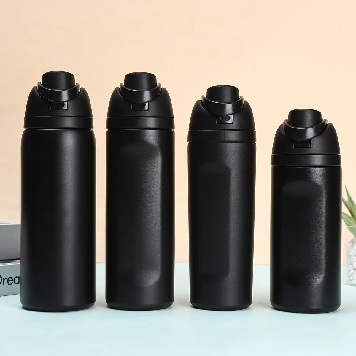 16/19/24/32oz Thermos Cup Fruit Mug Kids Straw Cup Vacuum Flasks Stainless Steel Travel Thermal Water Bottles