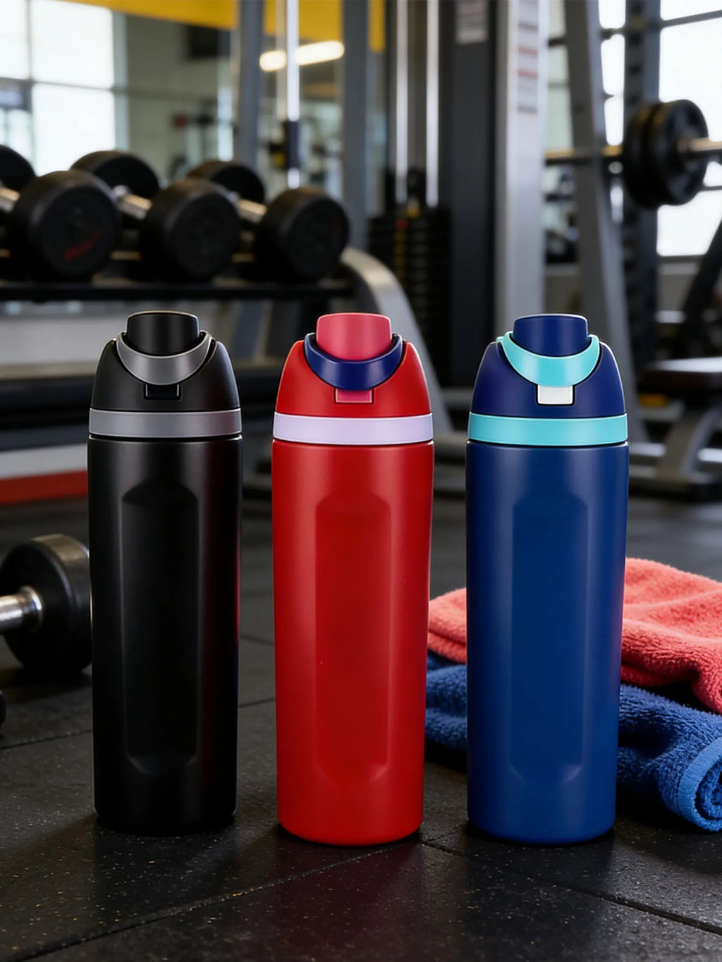 304 stainless steel insulated cup, dual-purpose fruit cup, sports climbing portable large-capacity handheld flip cup
