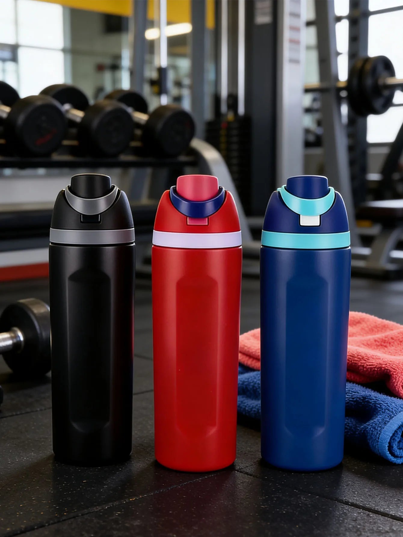 304 stainless steel insulated cup, dual-purpose fruit cup, sports climbing portable large-capacity handheld flip cup