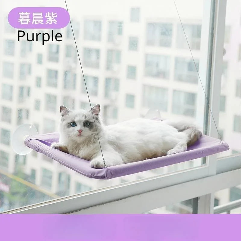 1 Pcs Pet Cat Hammock Hanging Cat Bed Bearing 20Kg Comfortable Cat Sunny Window Seat Mount Kitten Climbing Frame Pet Accessories