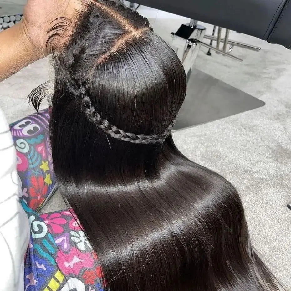 200 Density 13x4 13x6 HD Lace wig Frontal Human Hair Wigs Black Bone  40 Inch Straight Brazilian Virgin Hair  5x5 Glueless Wigs