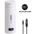 4 Gears 100℃ Boiling Water Electric Heating Water Cup 12V Car Travel Portable Leak proof Coffee Milk Tea Warm Kettle Bottle 0.5L
