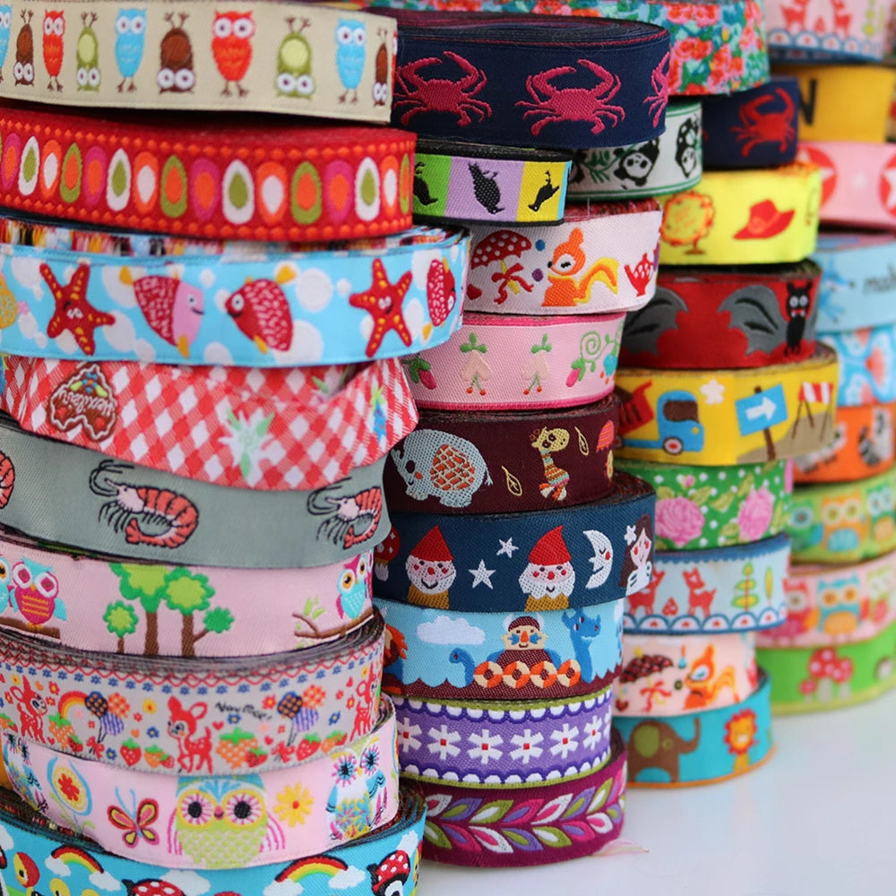 10 YARD 5/8" Inch 16MM Animal Cartoon Ribbon Decorative Dog Leash Lace