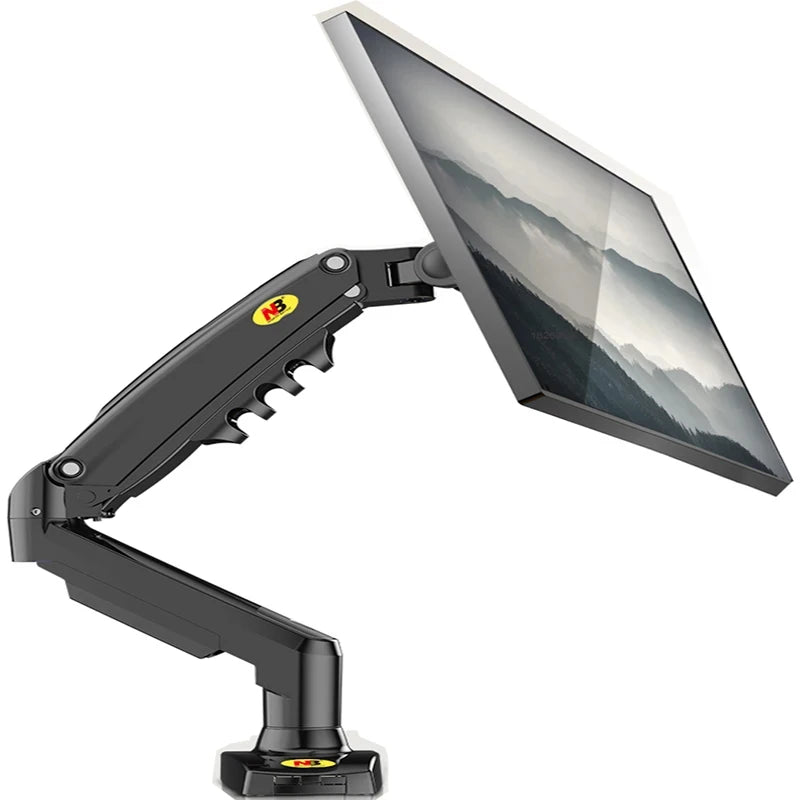 NB NORTH BAYOU F80 Desktop Gas Spring 17-30" LCD LED Monitor Holder Mount Arm Full Motion Display Stand Loading 2-9 Kgs