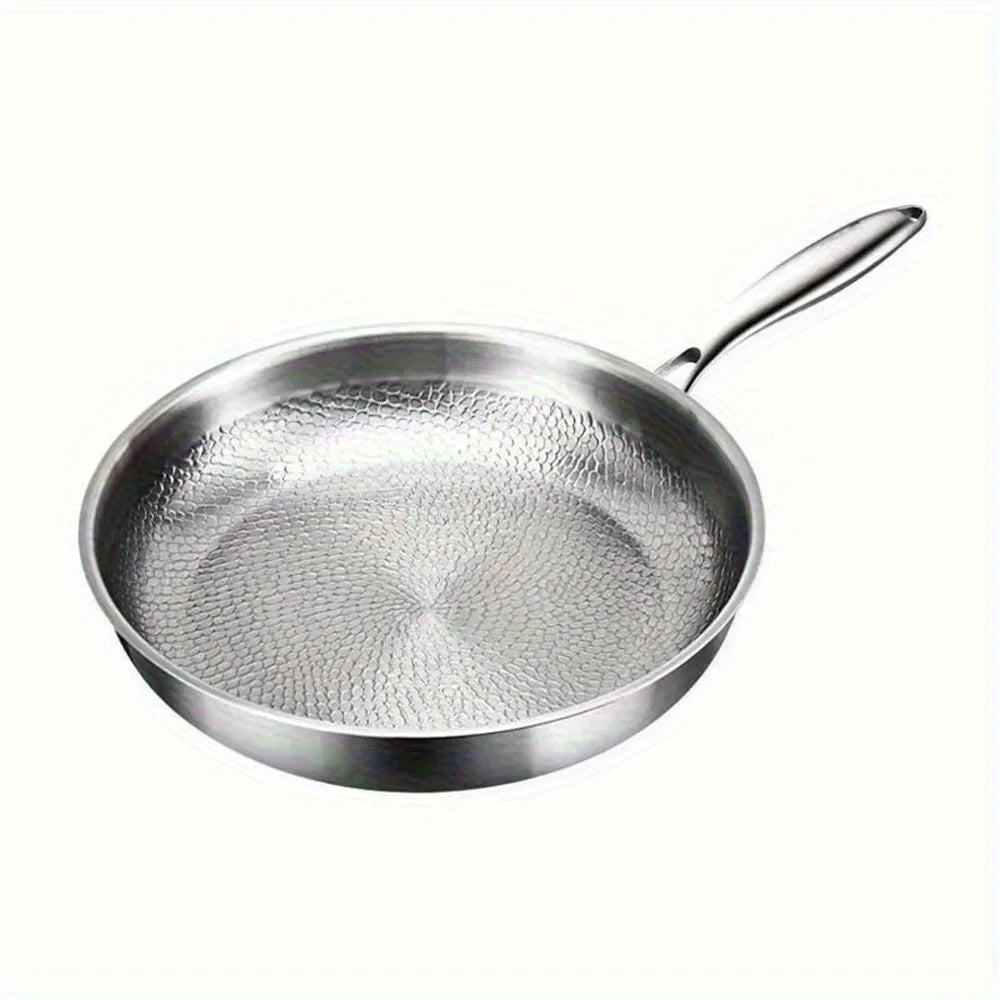 Cookware Fish Scale Hammered Titanium Frying Pan 26cm/28cm - Titanium Non-Stick Surface, Kitchen Pan for Induction Cooktops