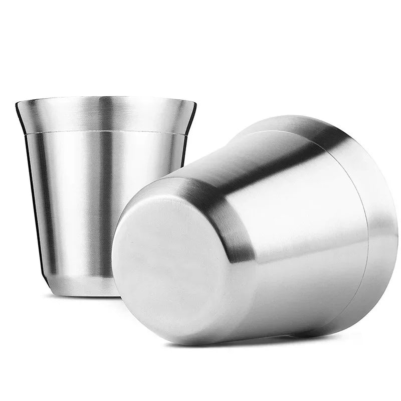 80/160ML Espresso Mugs 304 Stainless Steel Coffee Cups Insulated Double Wall Dishwasher Safe Small Capacity Insulation