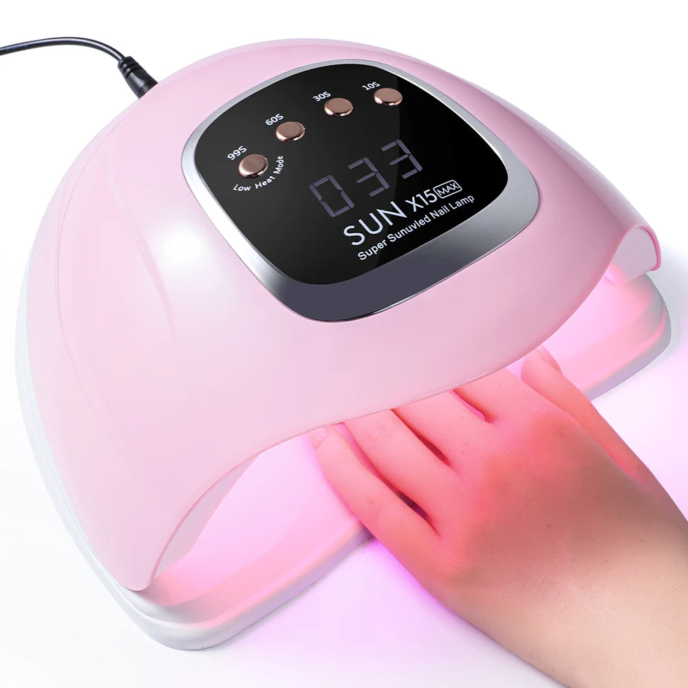 SUN X15 MAX Nail Art Lamp 66 UV LED Professional Gel Polish Dryer With 4 Timer Auto Sensors For Nail Salon Tools