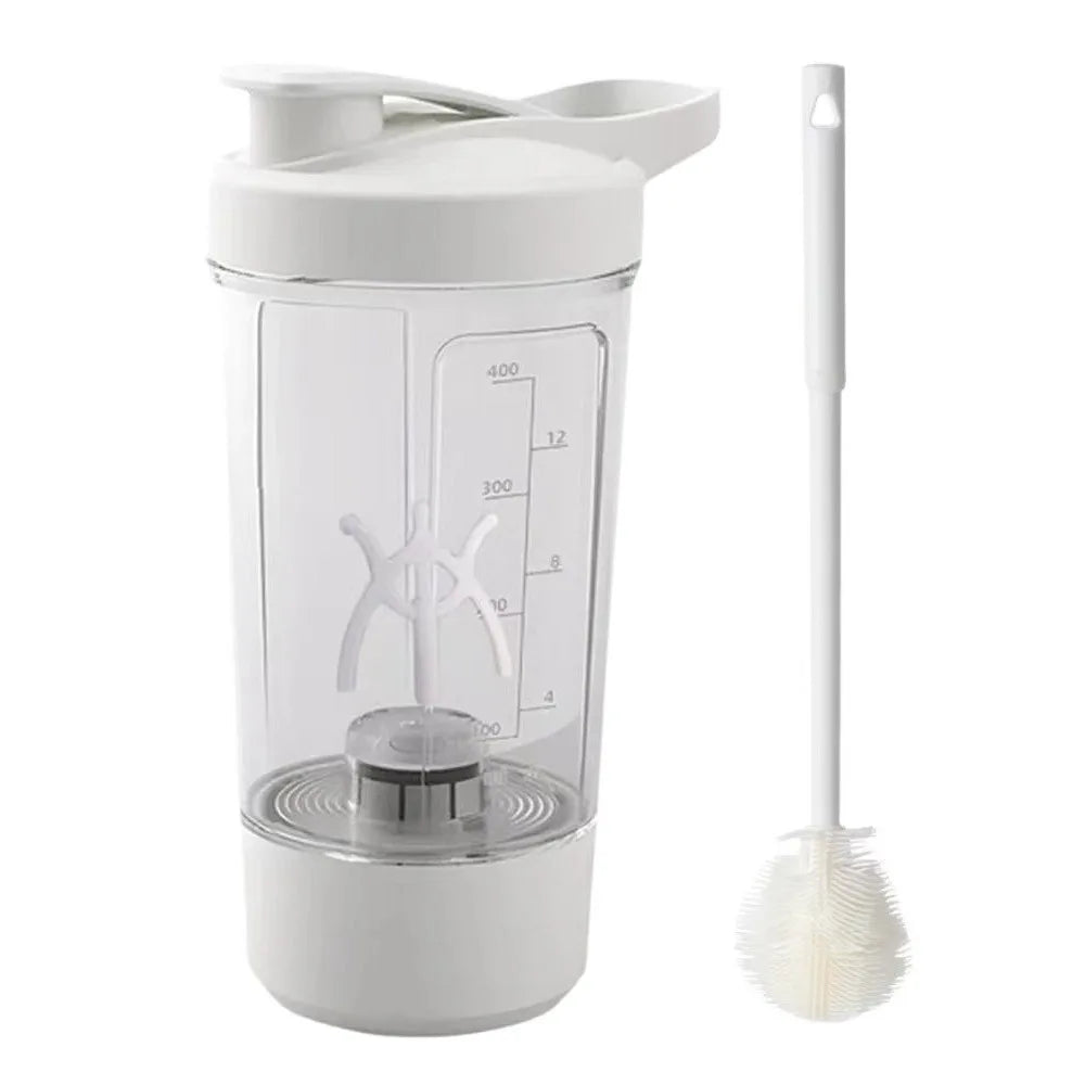 Electric Self Stirring Mug, Protein Powder Milkshake Shaker Bottle ,USB Charging Shaker Cup with Scale 15 Oz Water Cup, BPA Free