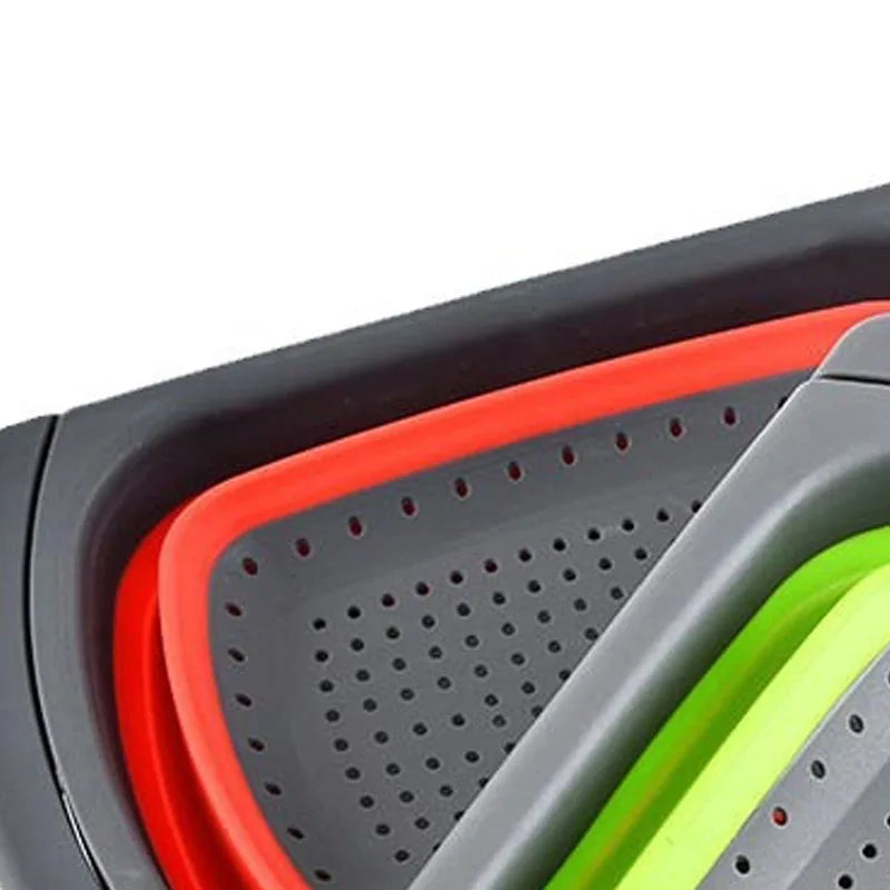 Handles Colander Strainer Over The Sink Vegetable Fruit Colanders Strainers Collapsible Colander With Extendable