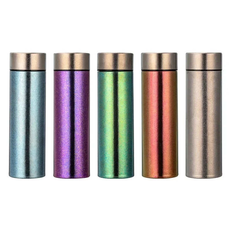 JUSTINLAU Pure Titanium Insulated Cups Men&Women Water Cup Portable Business Office Cup Titanium Cup Hot& Cold Insulation Bottle