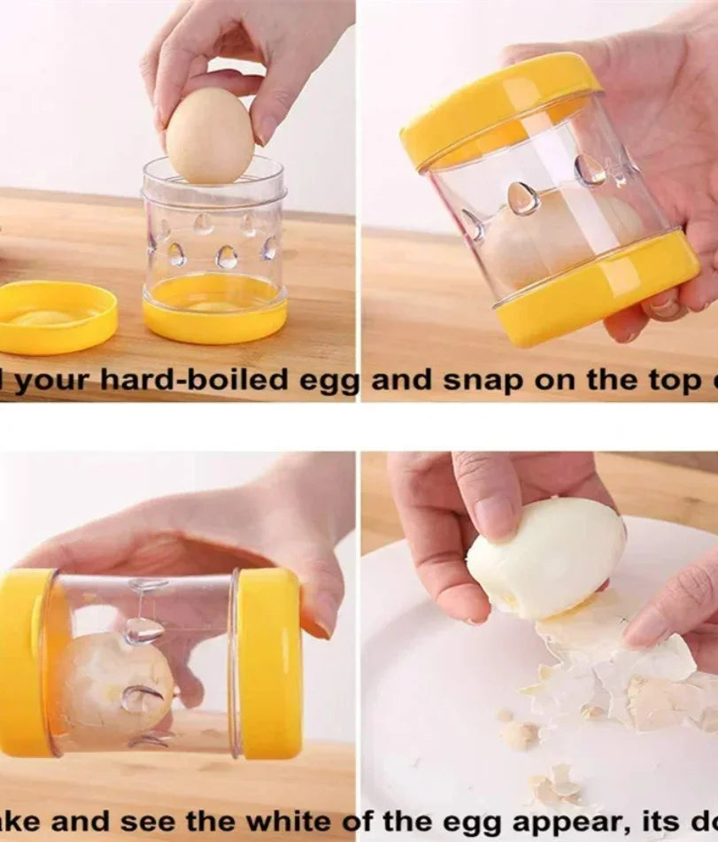 Hand-cranked Automatic Egg Sheller 1pc New Household Shell Peeling Machine Egg Opener Tool Fully Automatic Small Egg Tool
