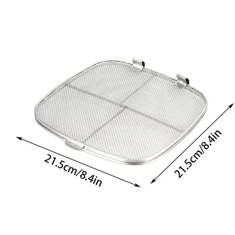Stainless Steel Splatter Shield for Ninja Foodi AG301 Air Fryer Accessories for Ninja Foodi 5-in-1 Indoor Grill Replacement Part