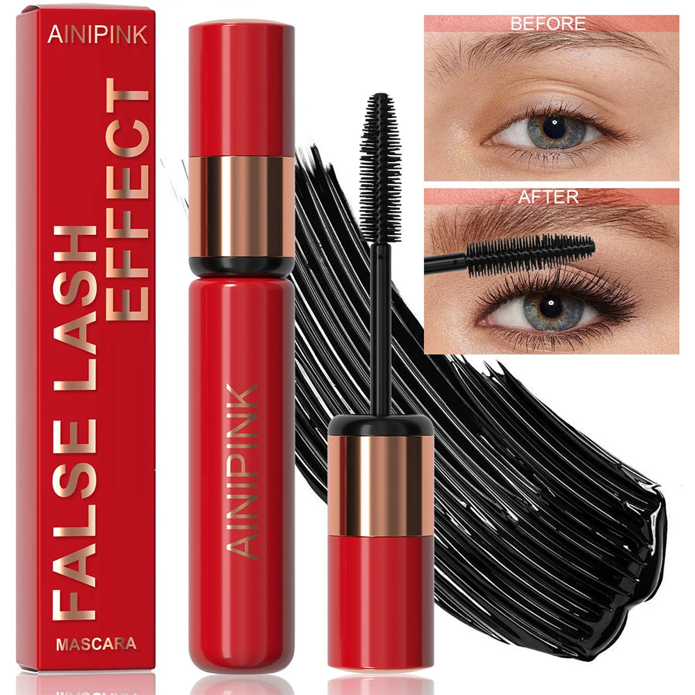 Curling Volumizing Black Mascara Lengthening Waterproof Long-lasting Smudge-proof Y2K Daily&Party Makeup Gift Suitable For Skins