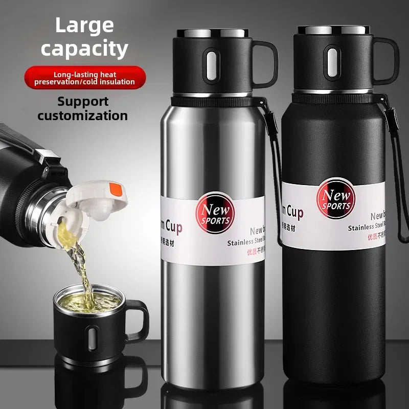 Thermo Bottle Thermal Mug Stainless Steel Water Cup Thermos Large Capacity Keeps Cold Drinkware Tumbler Insulated Thermos Travel