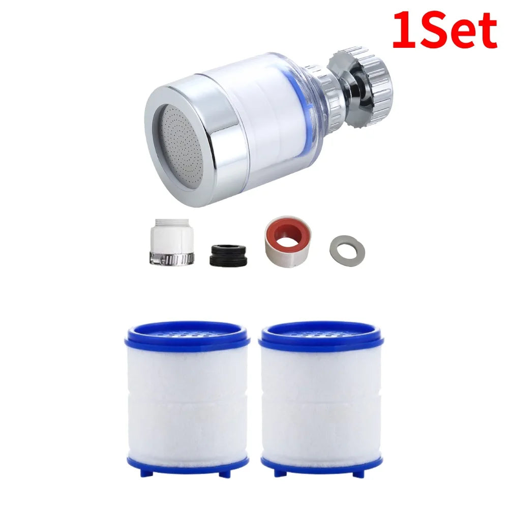 1-5Set Faucet Water Filter Element Remove Chlorine Heavy Metals Filtered Showers Head Bath Filtration Purifier Soften Hard Water