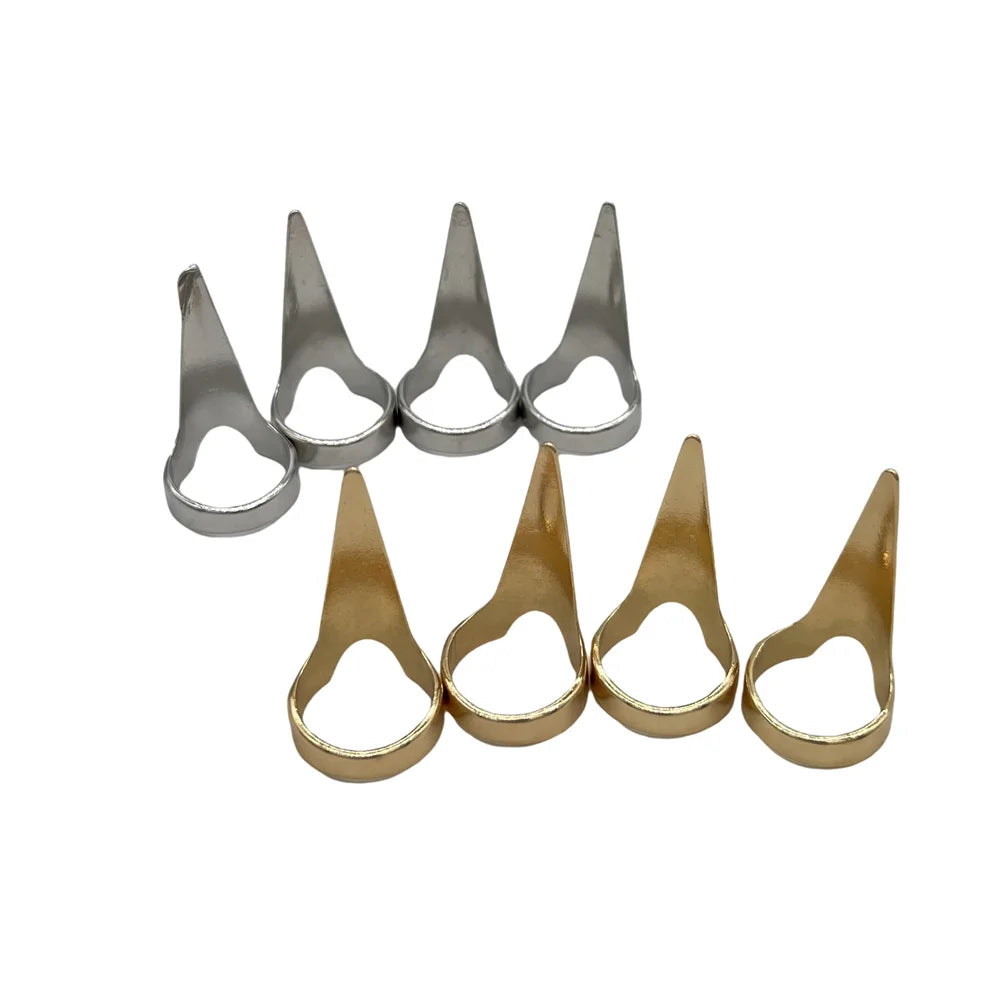 4 pcs 3.2cm Hair Parting Extension Sectioning Rings Steel Finger Braiding Pick Tool for Durable Dreadlocks And Wig Stylin