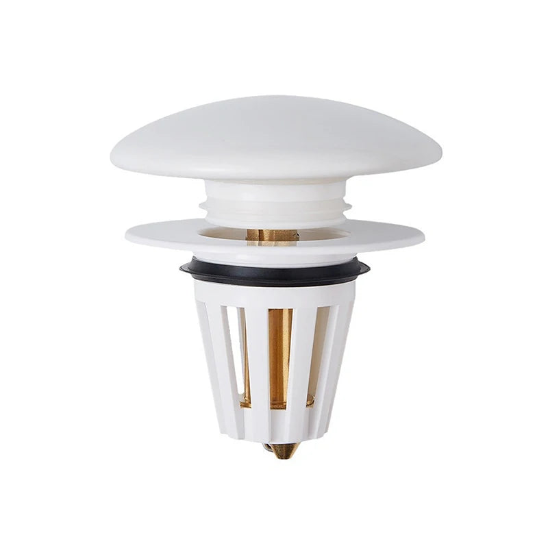 Durable Ceramics Bathroom Sink Plug Stopper Drain Stopper Anti-Odor Bathroom Sink Drain Plug Pressure Drain Filter Universal