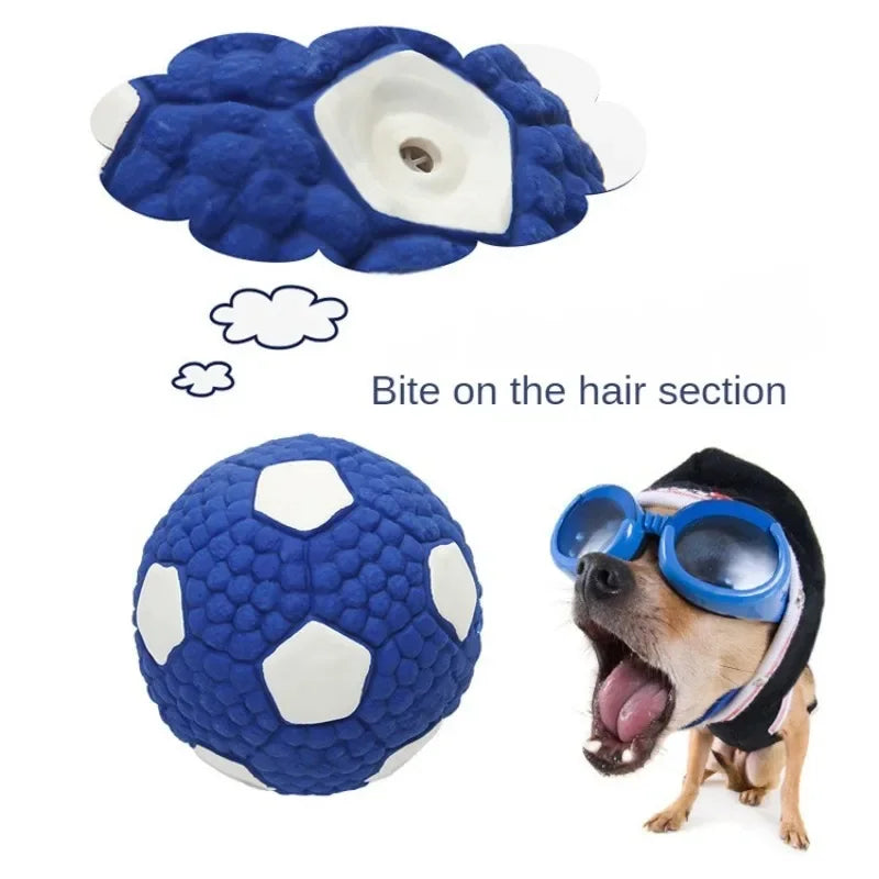 Internet Celebrity Hot Dog Toy Latex Rugby Tennis Dog Bite  Sound Ball Pet Toy Grinding Sound Toy Latex Rugby Dog Toy Latex New