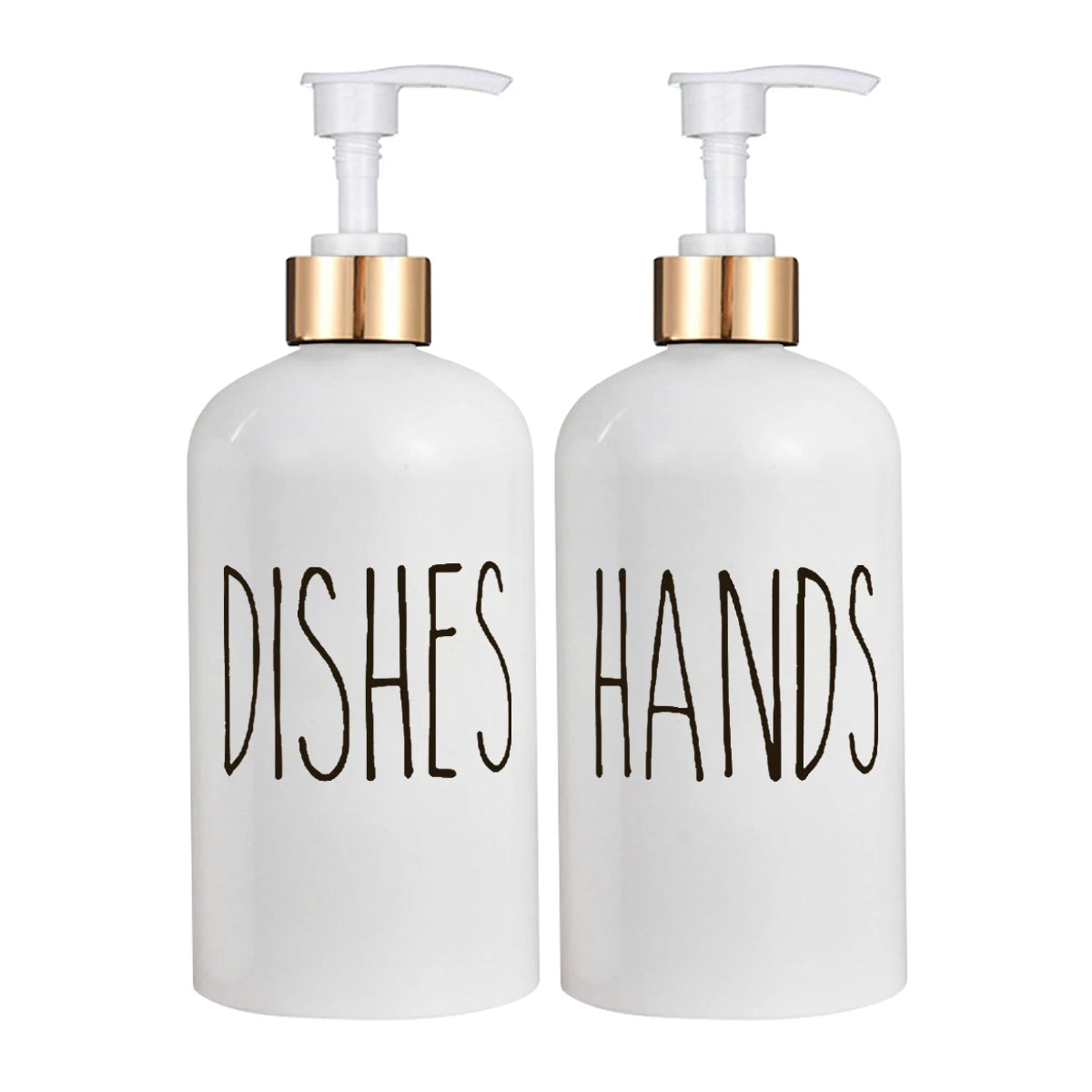 Boston Dish and Hands Soap Dispenser for Kitchen Sink Refillable Detergent Hand Sanitizer Container Farmhouse Home Organizer