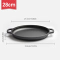Cast Iron Frying Pan Non-stick pan Pizza Egg Pancake Pot Vegetable Steak Skillet Home Kitchen Flat Pan Omelette Outdoor Cookware