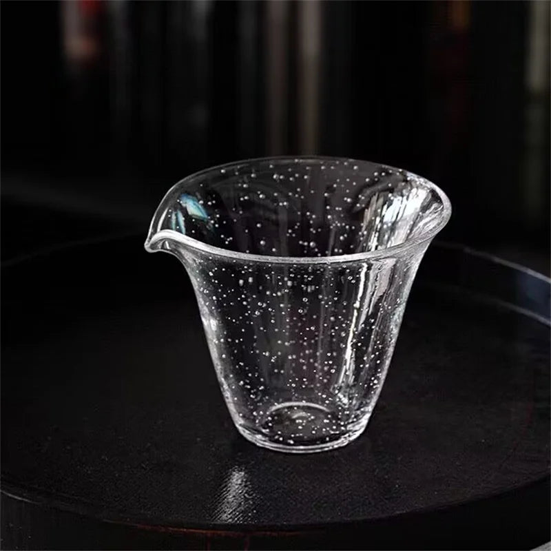 150ml Air Bubble Glass Fair Cup Tea Pitcher Chahai Justice Cup Tea Ceremony Tea Cup Kung Fu Tea Set Accessories
