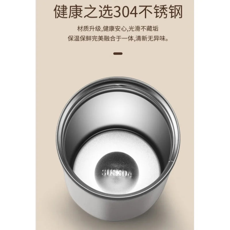 Fashionable coffee cup, stainless steel insulated cup, portable large capacity, gift, suitable for home, office and business use